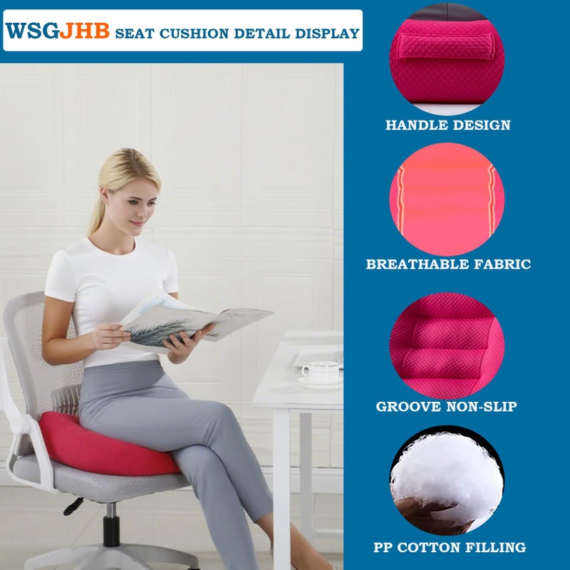 WSGJHB Seat Cushion Pillow for Office Chair/Car, Comfort Car Booster Seat Cushions for Short People Effectively Increase Field of View and Lower Back Fatigue Relief Adult Booster Chair Cushion - Image 3